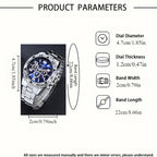 [4 montres à quartz d'affaires] Grand cadran tendance