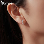 BAMOER Elegant Moissanite Stud Earrings