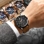 POEDAGAR Fashion Business Men Quartz Watch Waterproof