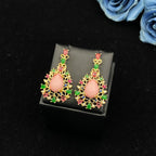 Falair Fashion Copper Plated Gold Zirconia Jewelry Set