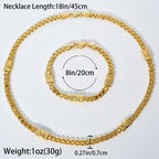 Italian Jewelry Set 18K Gold Plated Latest Design