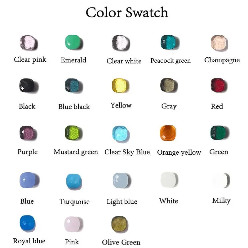Pure 925 Sterling Silver Candy Style 21 Colors Pink