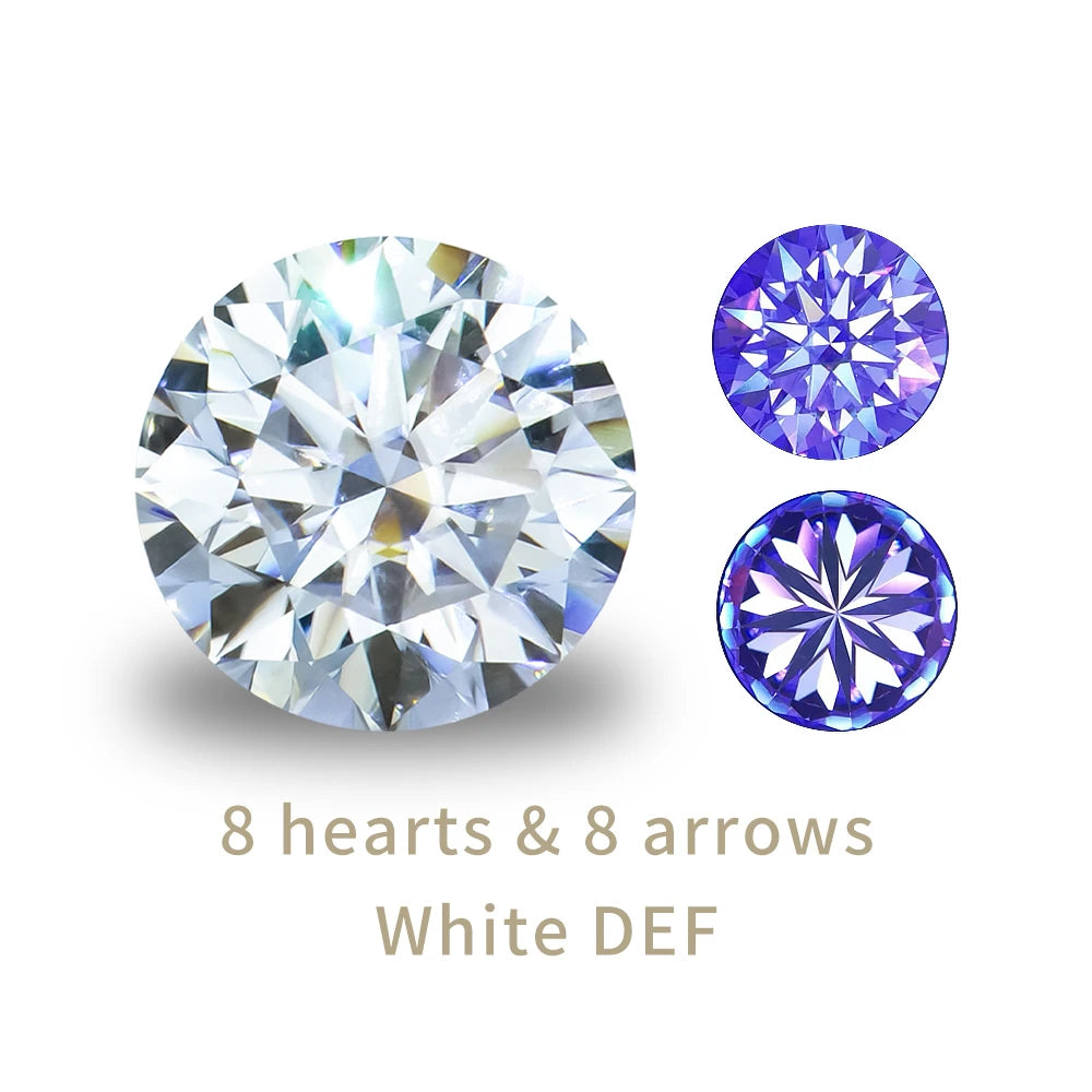 Classic 4-Prongs 925 Silver Moissanite Rings For