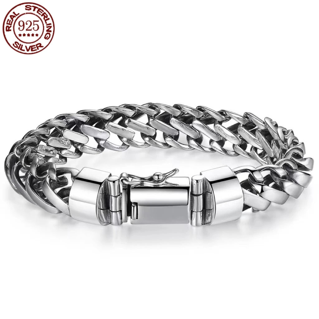 Great Sale 100% S925 Sterling Silver Punk Minimali