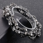 Punk Leopard Head Man Bracelet for Men Stainless Steel