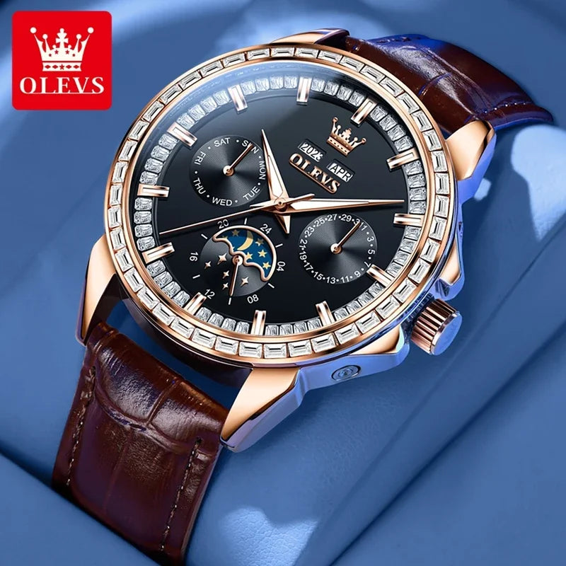 Olevs 6695 NEW Men's Watches Full Multifunctional.