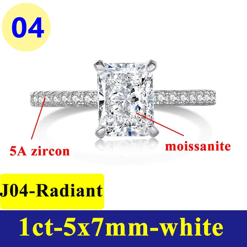 1-3CT Moissanite D Color VVS Diamond Women's Oval - add-box / J04-radiant-1ct / 8, add-box / J04-radiant-1ct / 9, add-box / J04-radiant-1ct / 6, add-box / J04-radiant-1ct / 7, add-box / J04-radiant-1ct / 5, add-bag / J04-radiant-1ct / 5, add-bag / J04-radiant-1ct / 8, add-bag / J04-radiant-1ct / 9, add-bag / J04-radiant-1ct / 6, add-bag / J04-radiant-1ct / 7