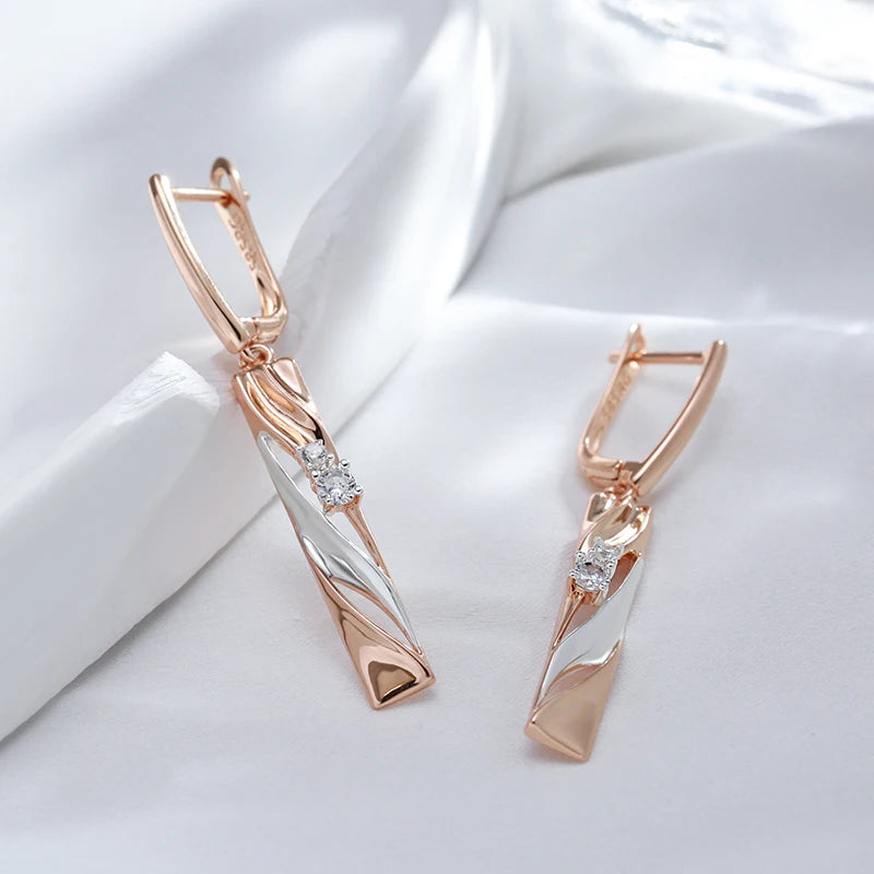 Wbmqda 3Pcs 585 Rose Gold Silver Color Mix Geometr.