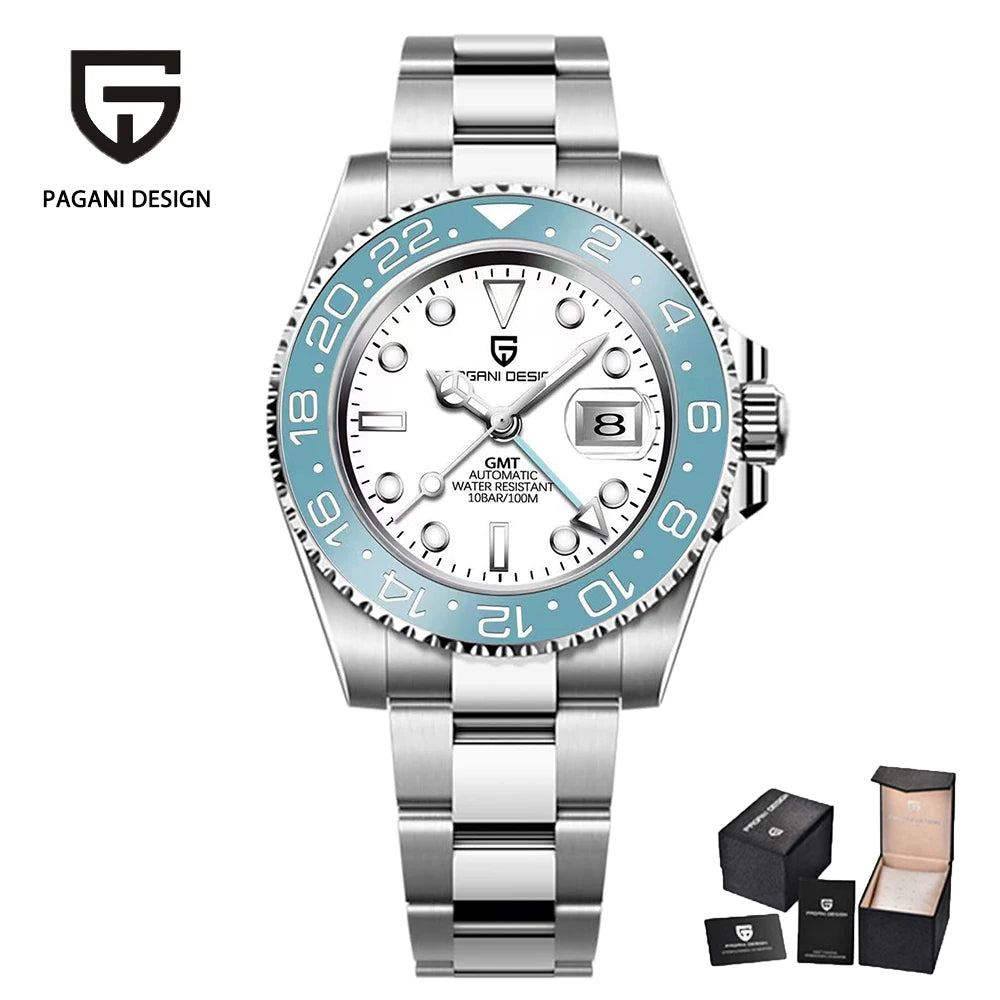 Pagani Design 40MM Ceramic GMT Automatic Watch