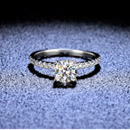 JoyceJelly Moissanite 2CT 3CT à taille portugaise
