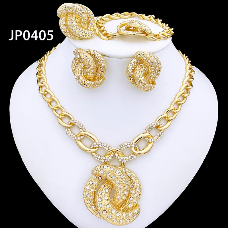 Dubai Nigeria Trending Jewelry Set For Women Luxur