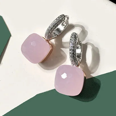 Pure 925 Sterling Silver Candy Style 21 Colors Pink - pink