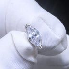 0.5/1carat Marquise Cut Moissanite Chain Earrings for