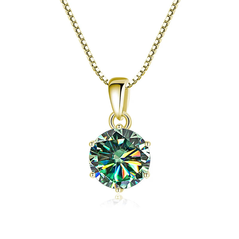 Butterflykiss 1 CT Real Moissanite Pendant Necklace
