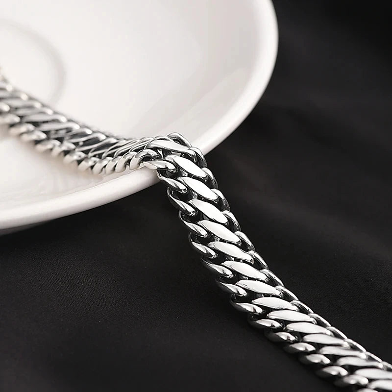 Great Sale 100% S925 Sterling Silver Punk Minimali