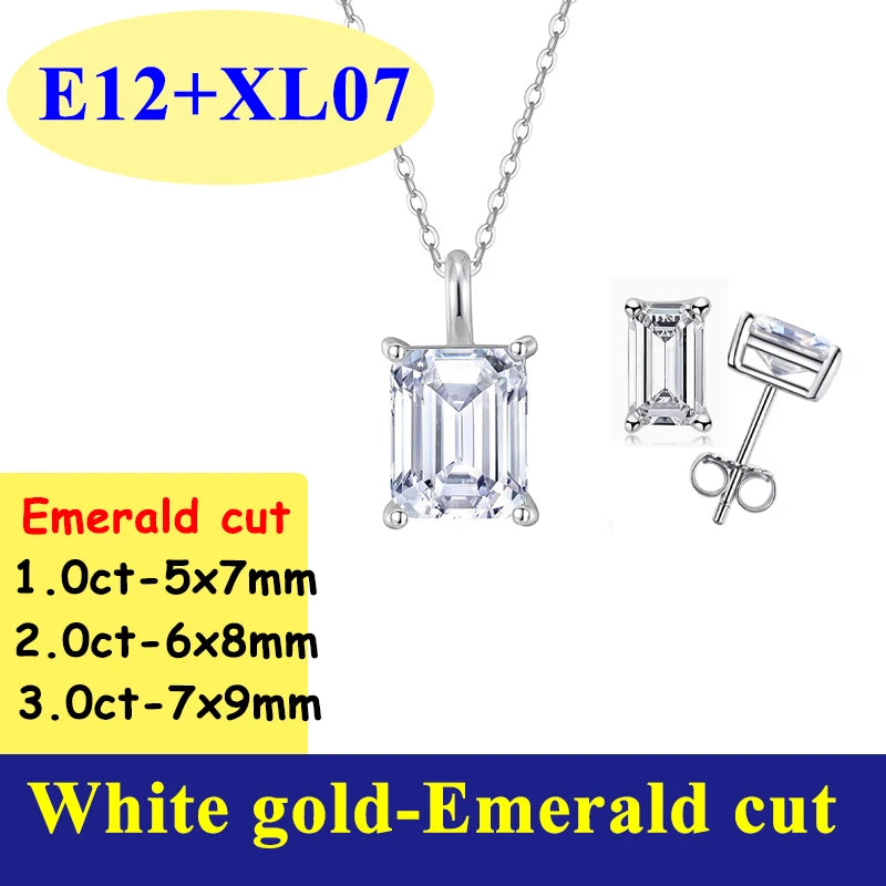 0.5-3CT D Color VVS1 Moissanite Diamond Women's