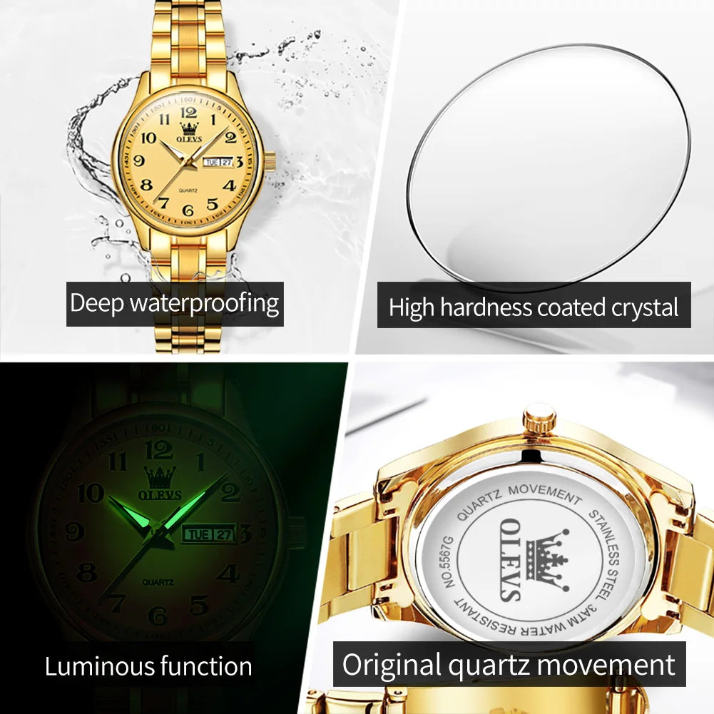 Olevs 5567 Women's Quartz Watches Simple Elegant.