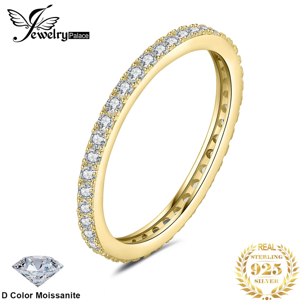 JewelryPalace Moissanite D Color Eternity Total 0.6ct