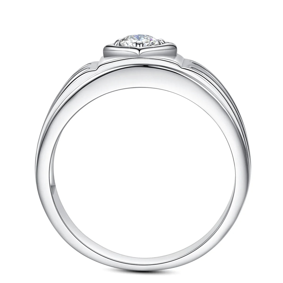 Sdoou 2 Ct Moissanite Rings Pass Diamond Test D
