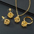 3PCS Jewelry Sets Fashion Pendant Gold Color Necklace - SY-PA0001