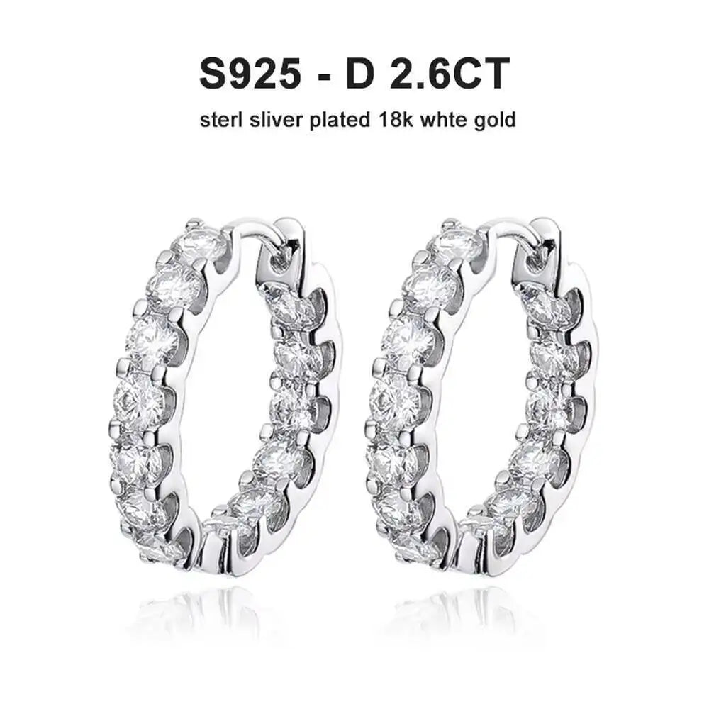 SG 2.6ct D Color Moissanite 925 Sterling Sliver