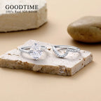Luxury Ring Set Pure 100% 925 Sterling Silver 5ct
