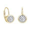 Lnkry 6.5MM/8MM Moissanite Hoop Earring 14k - gold color-5mm