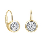 Lnkry 6.5MM/8MM Moissanite Hoop Earring 14k - gold color-5mm