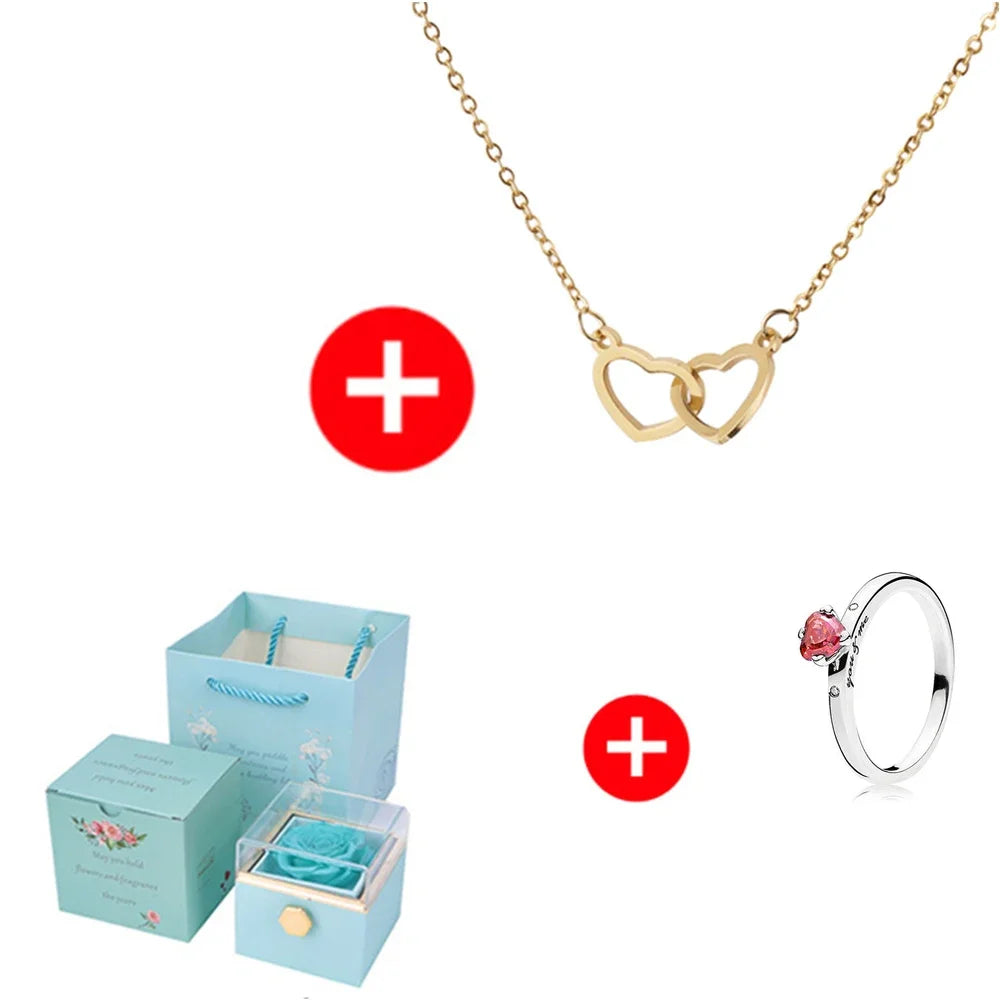 Custom Names Heart Necklace Personalized Jewelry - Style 22