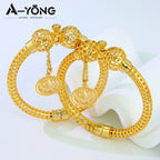 Bracelet plaqué or de Dubaï 24 carats en cuivre