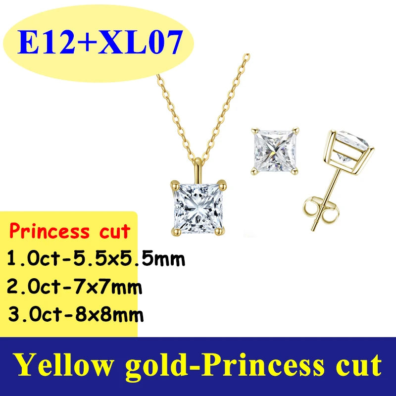 0.5-3CT D Color VVS1 Moissanite Diamond Women's