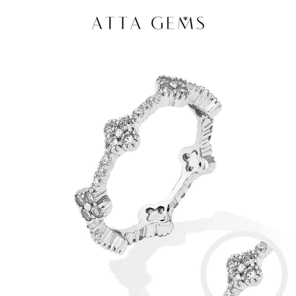 Attagems Eternity Dvvs1 Moissanite Ring for Women.