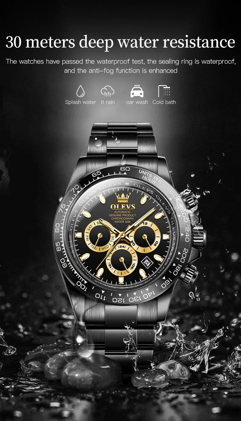 Olevs 6638 Fashion Men's Original Automatic Mechan