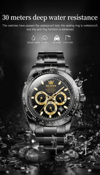Olevs 6638 Montre Automatique Mécanique Originale pour Homme, Tendance