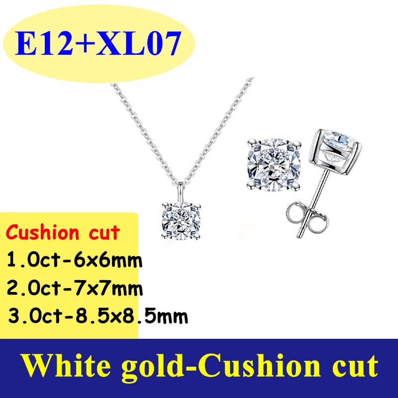 0.5-3CT D Color VVS1 Moissanite Diamond Women's