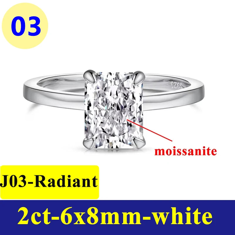 1-3CT Moissanite D Color VVS Diamond Women's Oval - add-box / J03-radiant-2ct / 8, add-box / J03-radiant-2ct / 9, add-box / J03-radiant-2ct / 6, add-box / J03-radiant-2ct / 7, add-box / J03-radiant-2ct / 5, add-bag / J03-radiant-2ct / 6, add-bag / J03-radiant-2ct / 7, add-bag / J03-radiant-2ct / 5, add-bag / J03-radiant-2ct / 8, add-bag / J03-radiant-2ct / 9