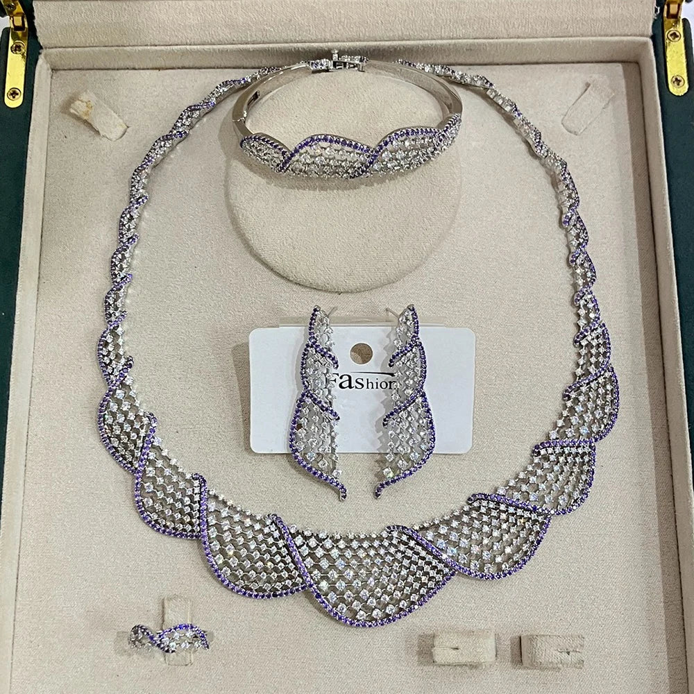 IN JEWELIFEElegant Gold Color 4Pcs Jewelry Set