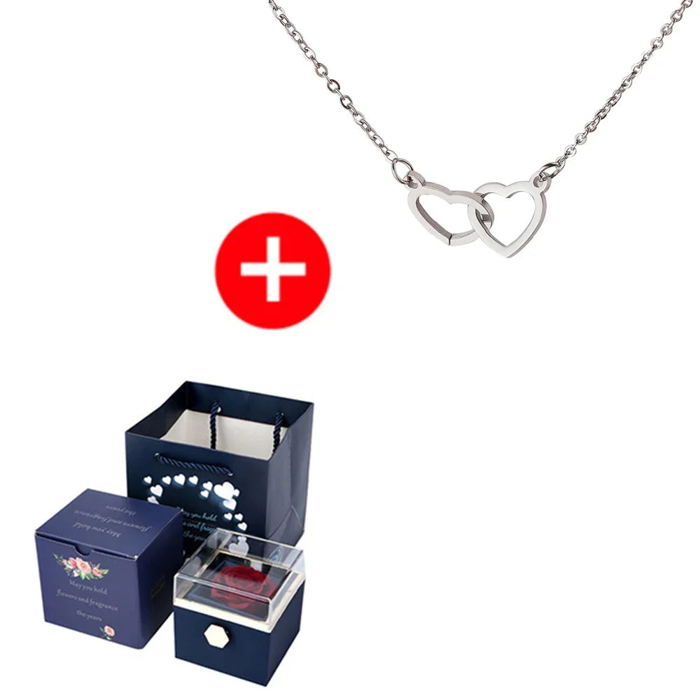 Custom Names Heart Necklace Personalized Jewelry - Style 4