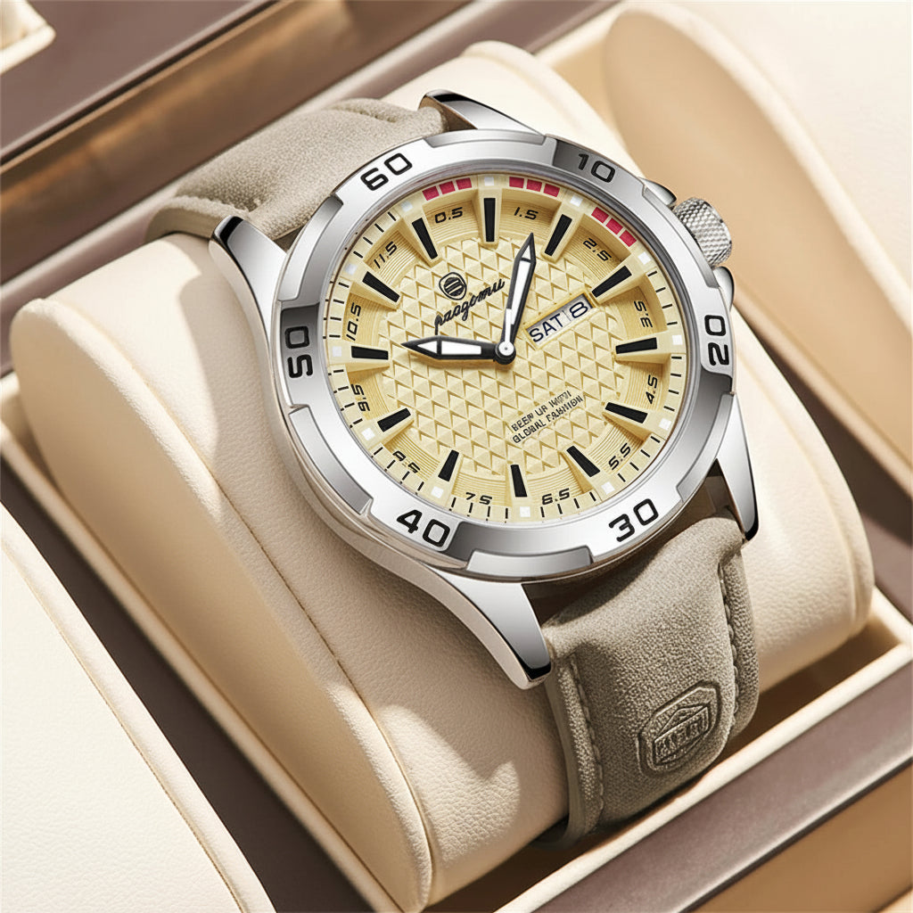 PAAZOMU Man Luxury Brand Watch Waterproof Luminous