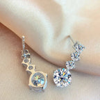 NKHOG S925 Silver Moissanite Drop Earrings For Women