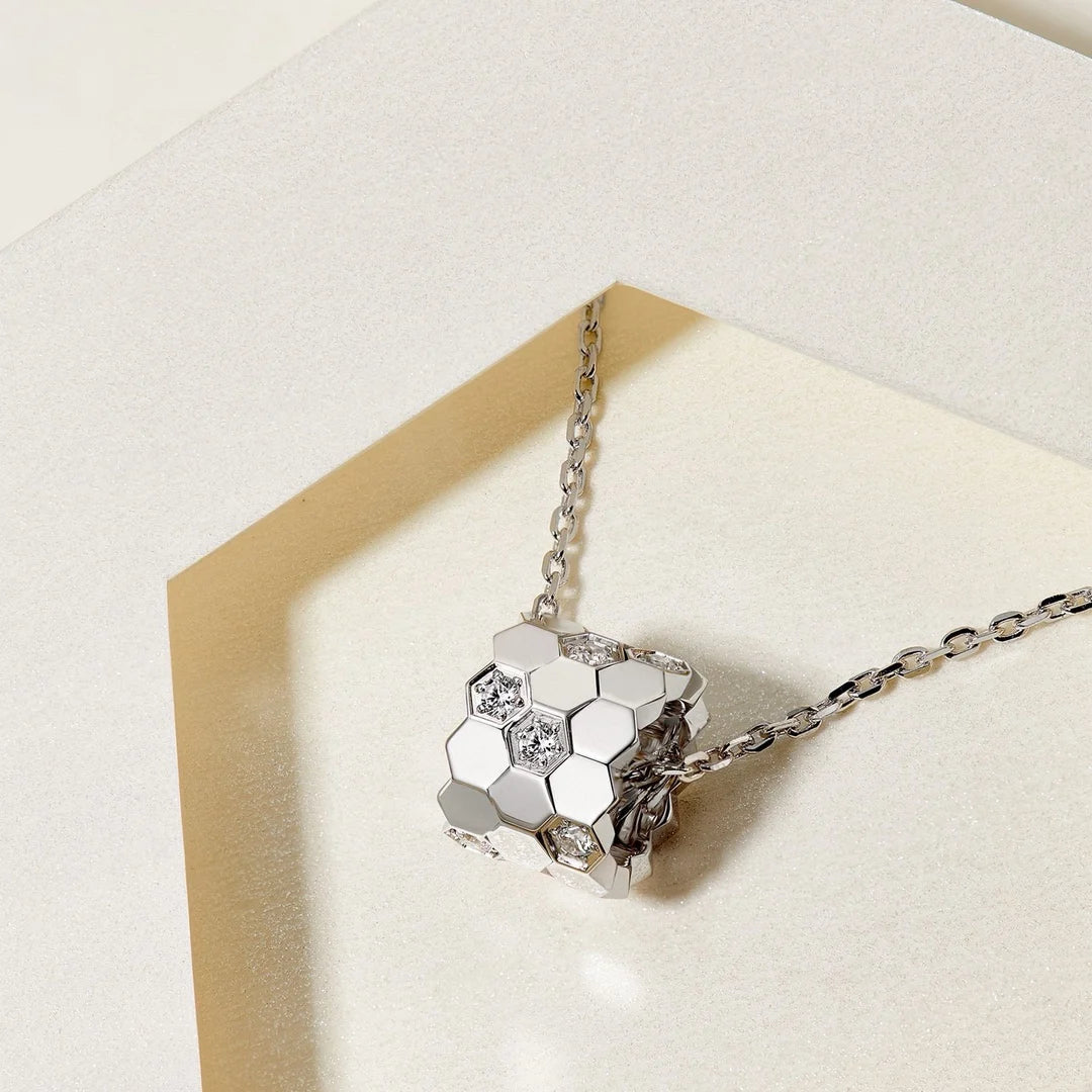 S 925 sterling silver diamond studded 18K gold premium
