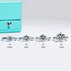 AnuJewel 1ct 2ct 3ct 5ct D-Farbe Moissanit Verlobungs