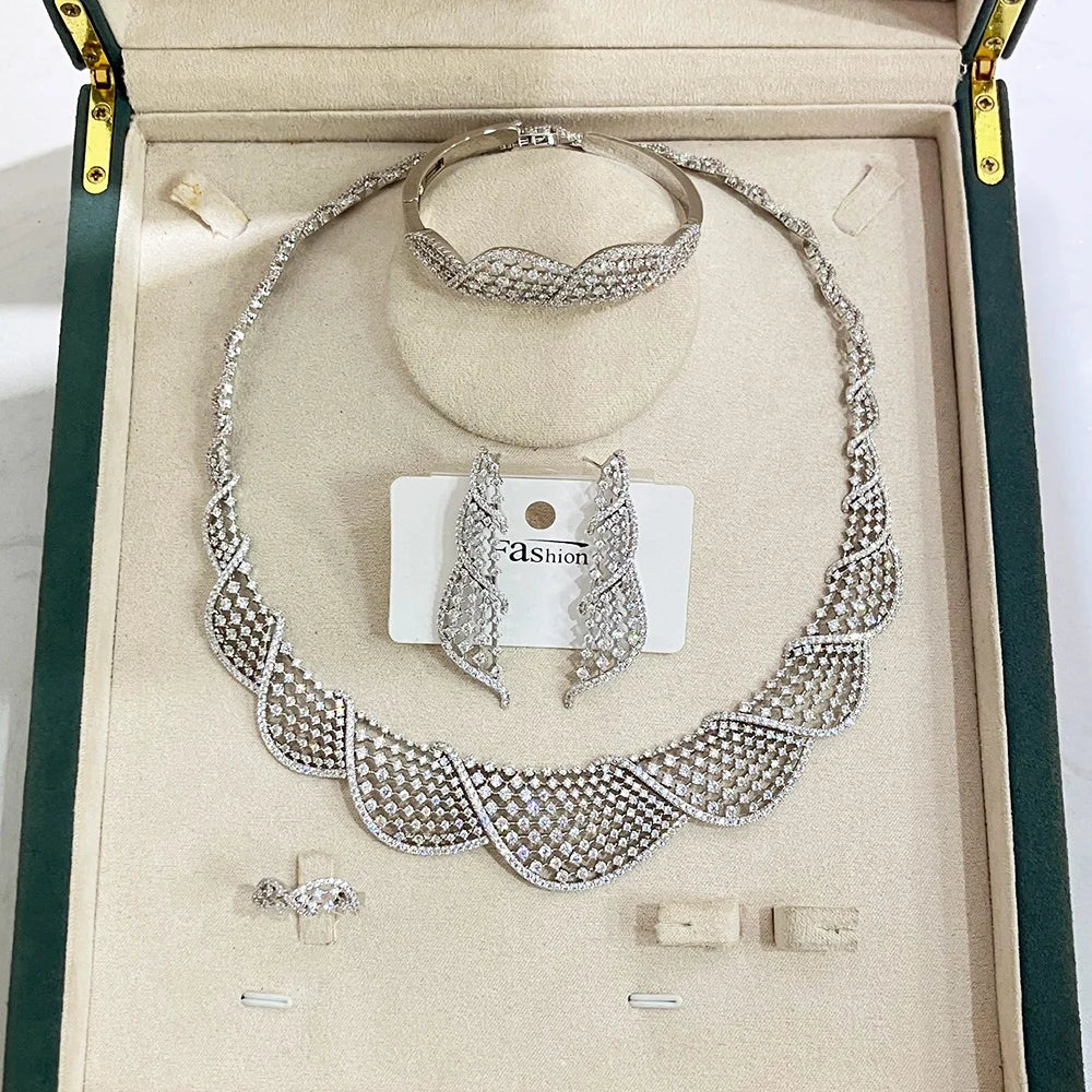 IN JEWELIFEElegant Gold Color 4Pcs Jewelry Set