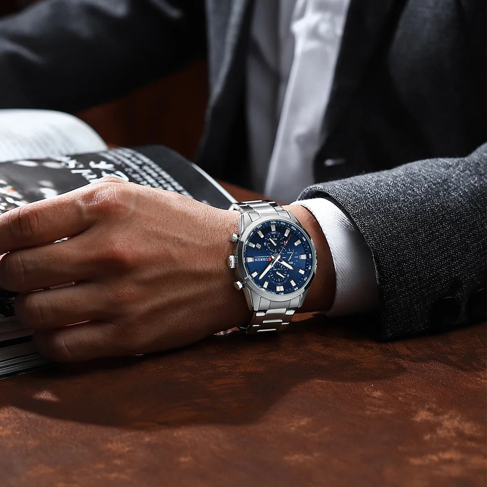 Curren 8445 Men's Multifunctional Waterproof Wrist