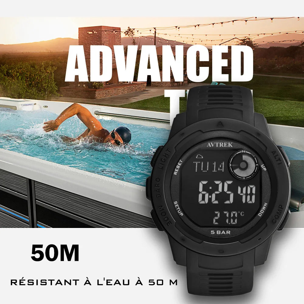 Avtrek Outdoor Digital Sports Watch Pedometer
