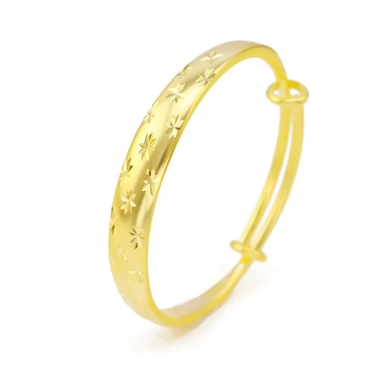 18k Gold Natural Jade Gemstone Bracelet Women