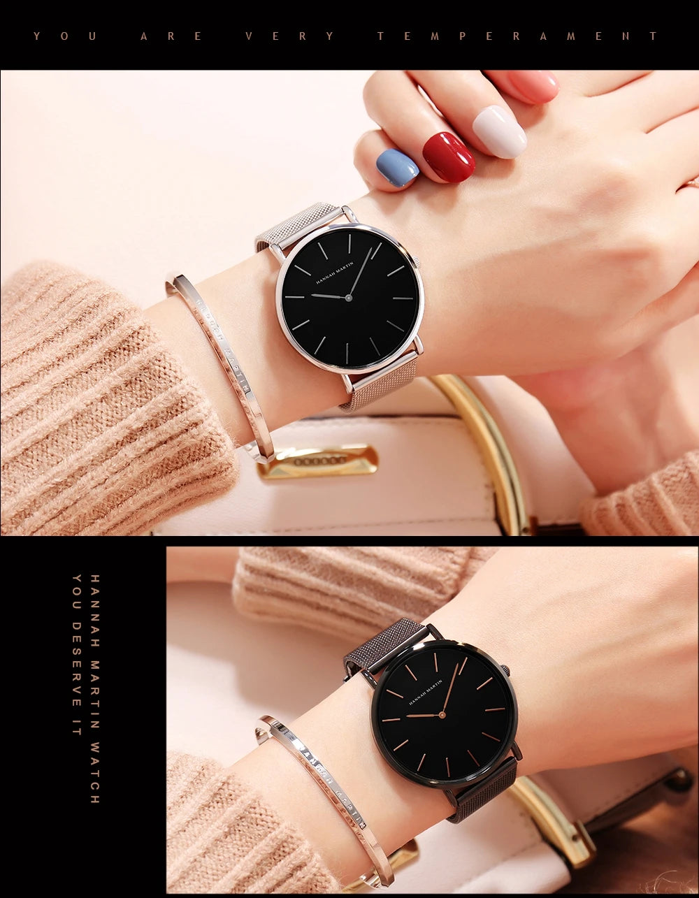 2023 New Women Bracelet Watch 1 Set Japan Quartz