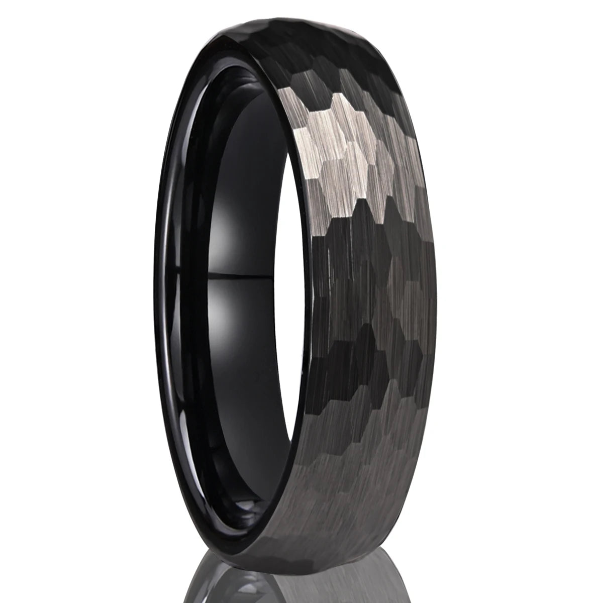 8MM/6MM Gold Color Tungsten Carbide Ring Fashion