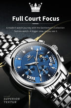 Olevs Men's Quartz Watches Top Brand Stainless.