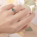 GRA Certified Moissanite Ring VVS1 Lab Diamond